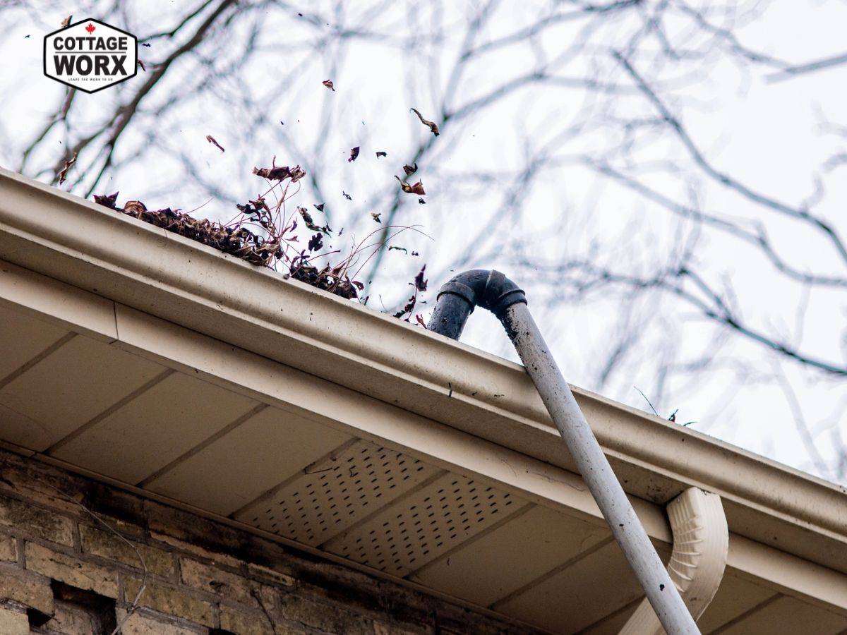 gutter cleaning wilberforce cottage roof debris removal professional service